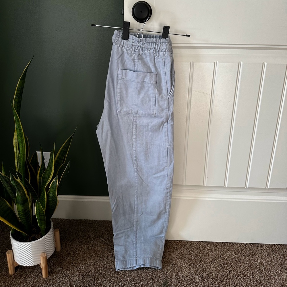 Bershka Loose Fit Baby Blue Pants